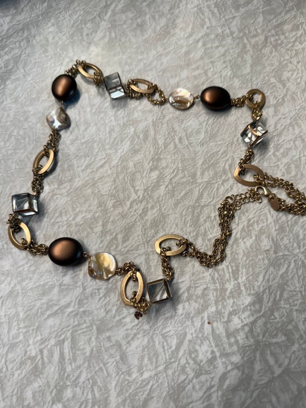 Lia Sophia gold tone necklace